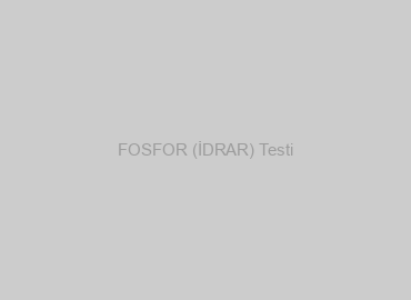 FOSFOR (İDRAR) Testi